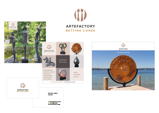 Corporate Identity Artefactory, Grafik- und Webdesign DIRRIGL DESIGN