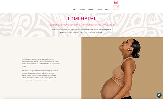 Landingpage Brigitte-bornholt.de, Grafik- und Webdesign DIRRIGL DESIGN