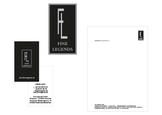 Corporate Design Fine Legends, Grafik- und Webdesign DIRRIGL DESIGN Corporate Design Fine Legends, Grafik- und Webdesign DIRRIGL DESIGN