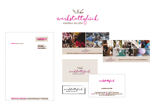 Corporate Identity Werkstattglück, Grafik- und Webdesign DIRRIGL DESIGN