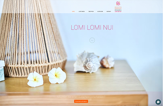 Website Brigitte-bornholt.de, Grafik- und Webdesign DIRRIGL DESIGN