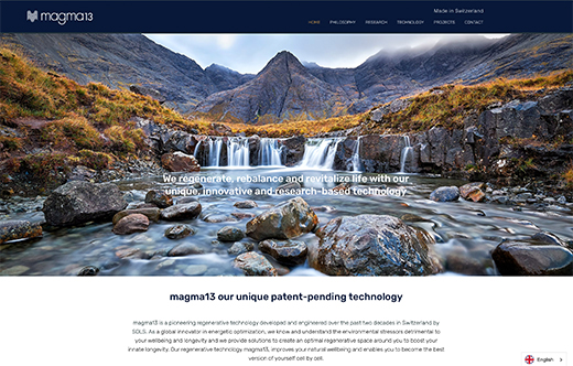 Website magma13.swiss,, Grafik- und Webdesign, DIRRIGL DESIGN